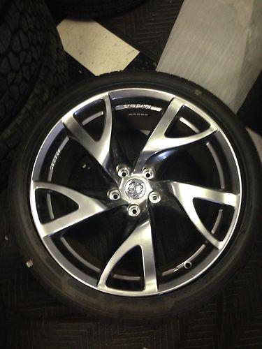 Nissan z370 factory forged 19" wheels amd tires. oem