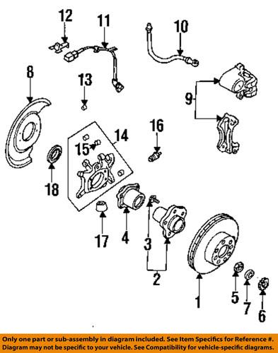 Nissan oem 43281aa300 rear wheel bearing/wheel bearing