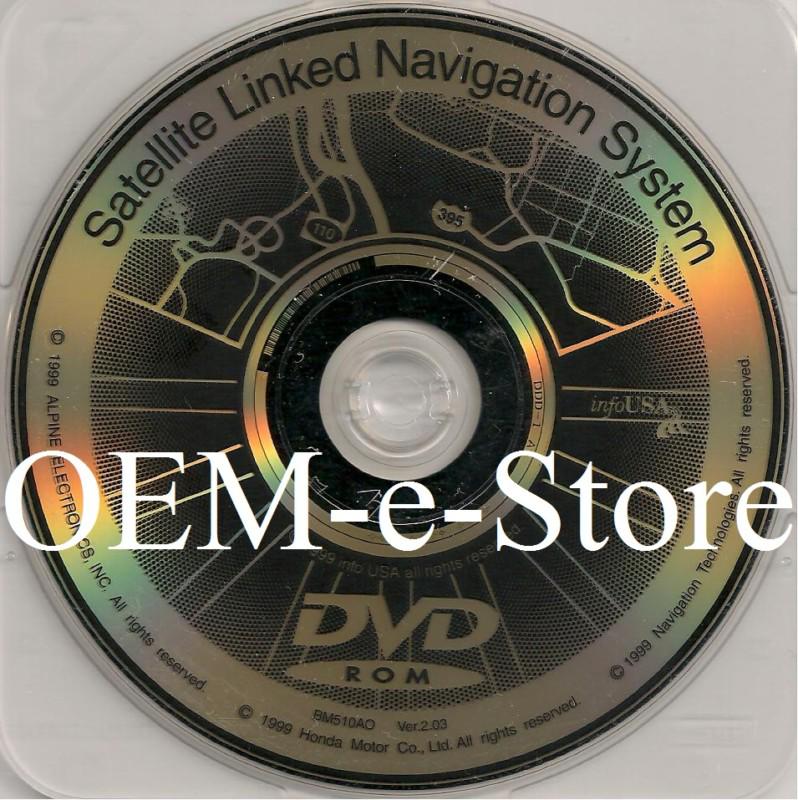 2000 2001 acura  3.2 tl 3.5 rl navigation black dvd map ver 2.03 united states