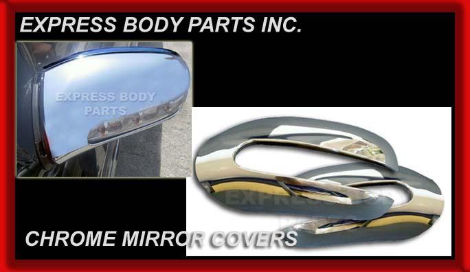 00-02 w215 cl side view mirror chrome covers cl500 cl600 cl55 coupe body caps 