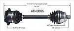 Surtrack ad8006 right new cv complete assembly