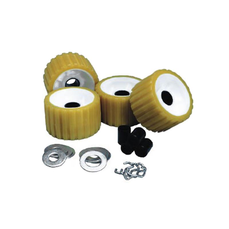 Ce smith ribbed roller replacement kit 4 pack gold trailer part