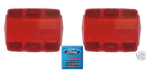 1965-1966 ford mustang taillight lenses w/ fomoco logo