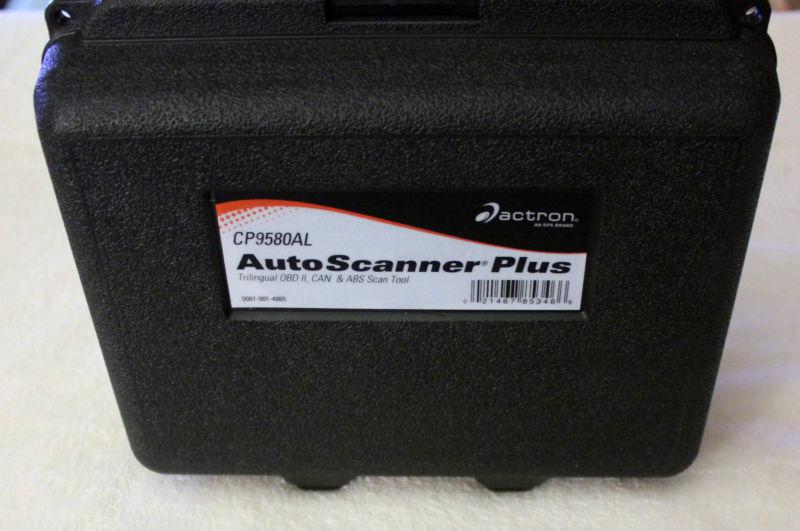 Actron cp9580al enhanced autoscanner plus with hard storage case 