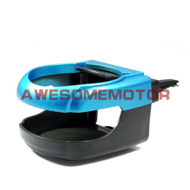 Universal fit new blue multifunction air vent mount drink cup bottle holder hot 