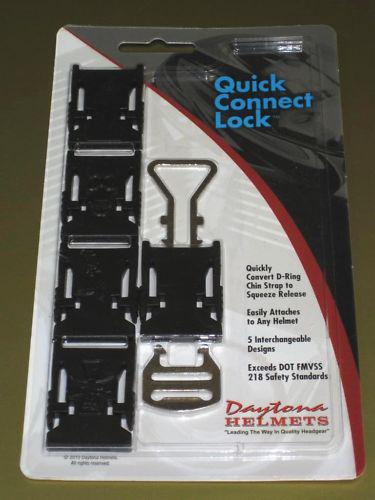 Motorcycle helmet quick connect release lock 5 latches strap latch daytona