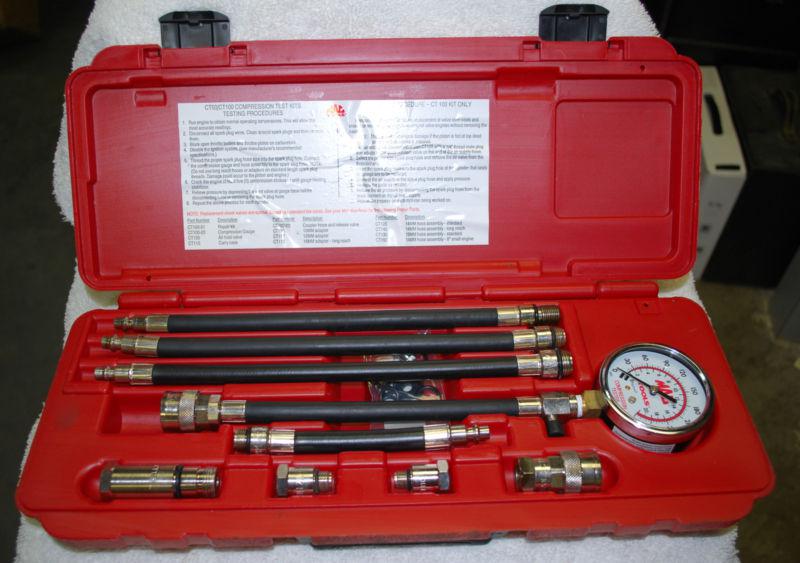 Mac tools ct50/100 compression test kit in case nice!