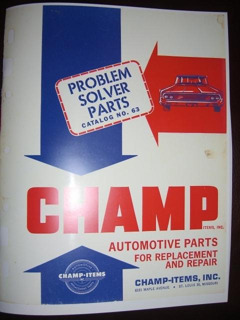 Champ automotive parts for replacement & repair more than 700 parts ~reprint~