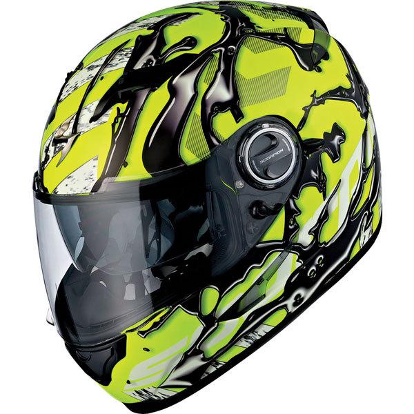 Yellow m scorpion exo exo-500 oil full face helmet