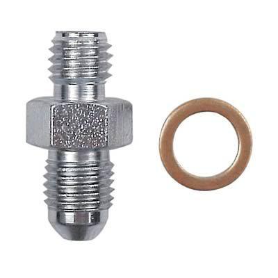 U.s. brake fitting steel cadmium plated straight male -4 an to 10mmx1.5