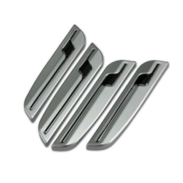 4pcs autocom premium line car auto door edge guard bumper protector silver
