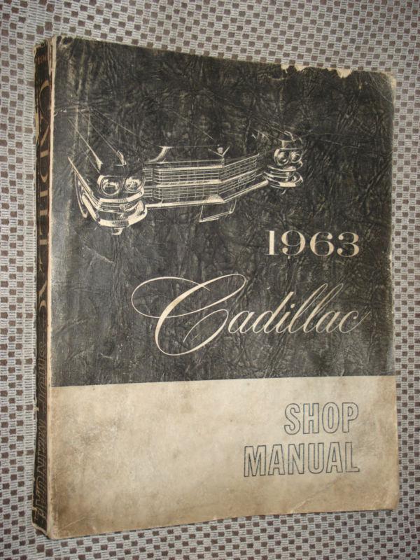 1963 cadillac shop manual plus bonus original service book rare nr