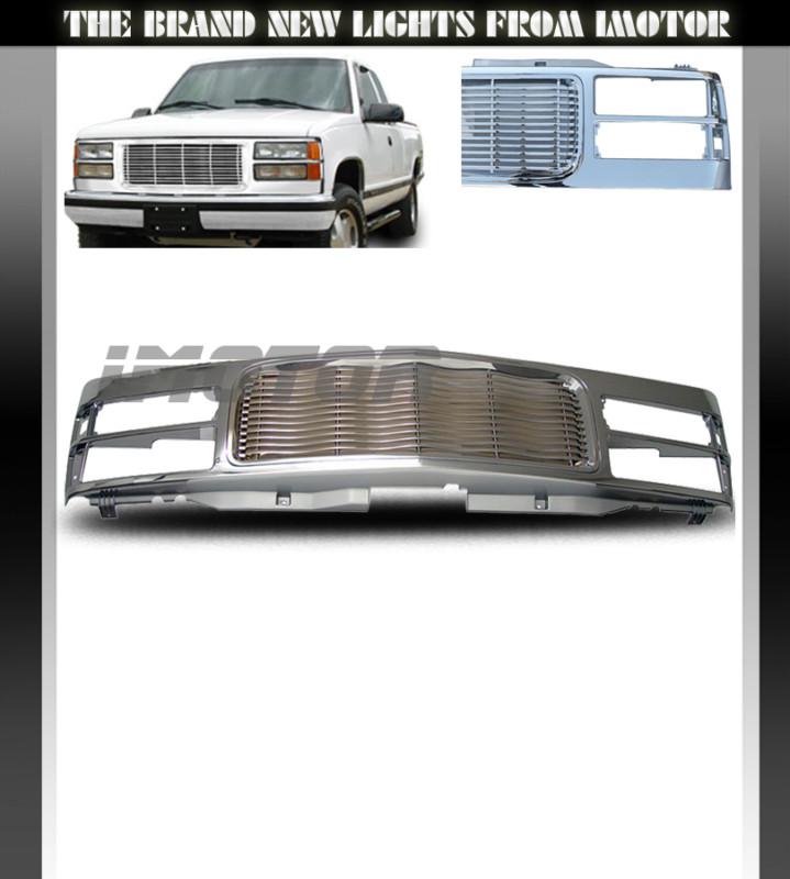 1994-1999 gmc c/k full size/sierra 1500/2500/suburban/yukon chrome grille