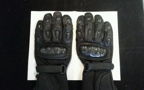 Carbon kevlar racing gloves mesh black size medium e50 