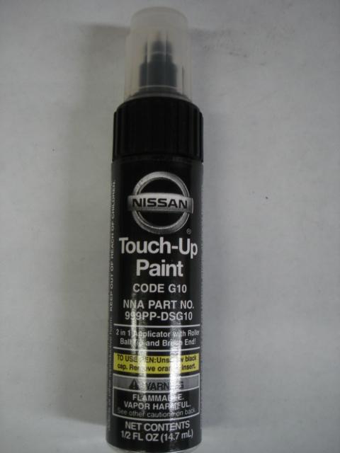 Nissan oem touch up paint code g10 "galaxy black" for many nissans & infinitis