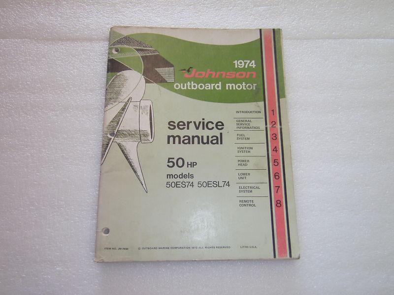 Johnson 1974 service manual 50 hp 