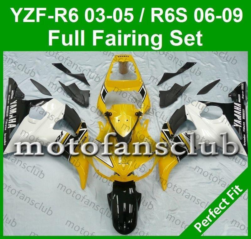 Fit yamaha yzf r6 03 04 05 yzfr6 2003 2004 2005 fairing bodywork plastics #03 c
