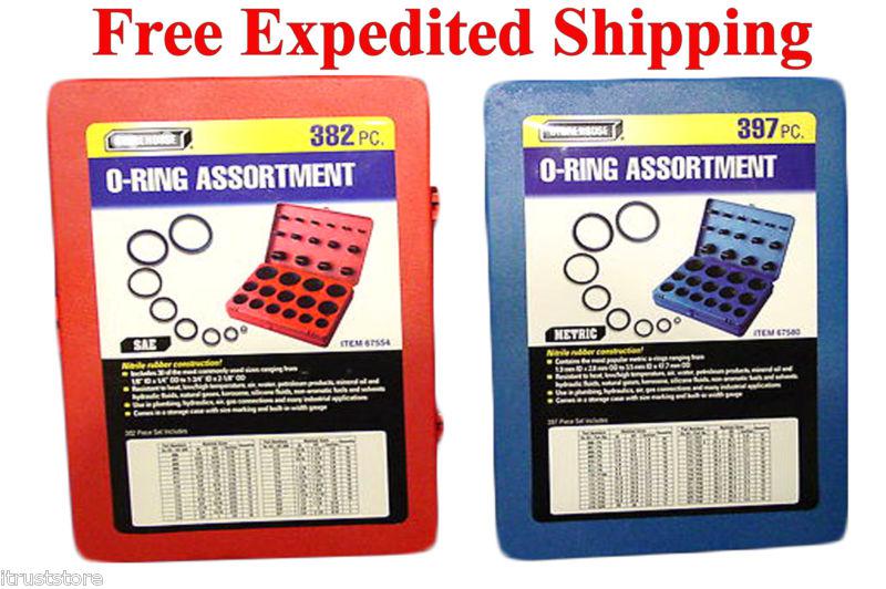 Sae & metric rubber o ring washer assortment kit automotive oring