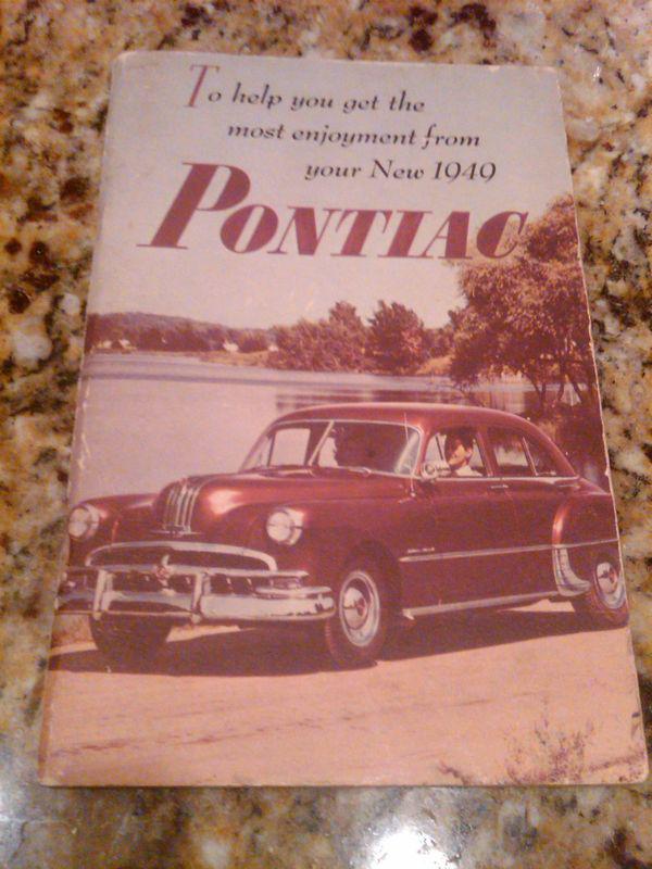 1949 pontiac owners manual user guide chieftain streamliner owner service manual