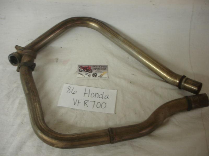 86-87 honda vfr-700 front exhaust head pipes. good used oem