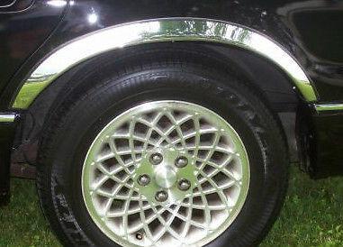 1990-1994 lexus ls400 chrome qmi fender trim wheel well moldings set