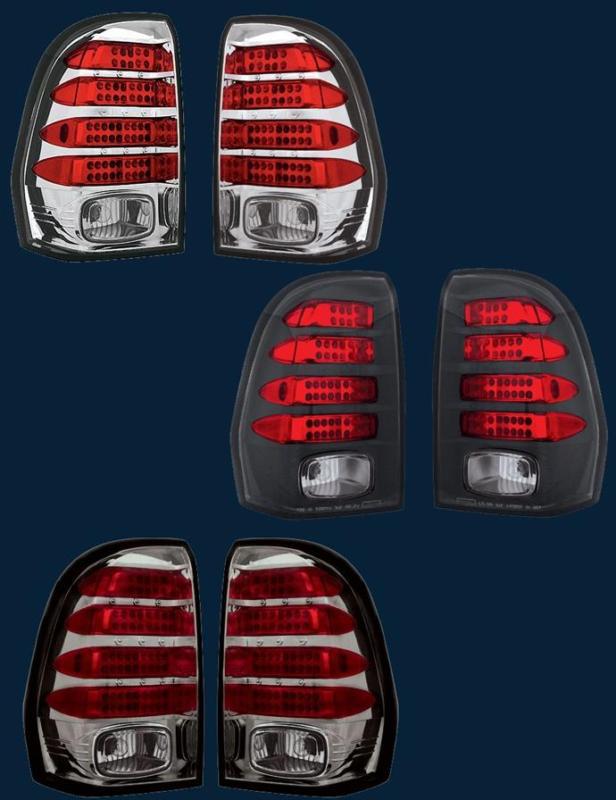'02-09 chevrolet trailblazer l.e.d. tail lights by in pro car wear ipcw 3 colors