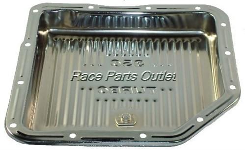 Th350 chrome steel finned transmission pan-stock depth 969122