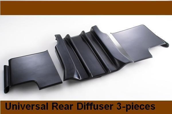 Universal diffuser 3-piece for s2000 ap2 dc5 silvia s14 odyssey wrx impreza