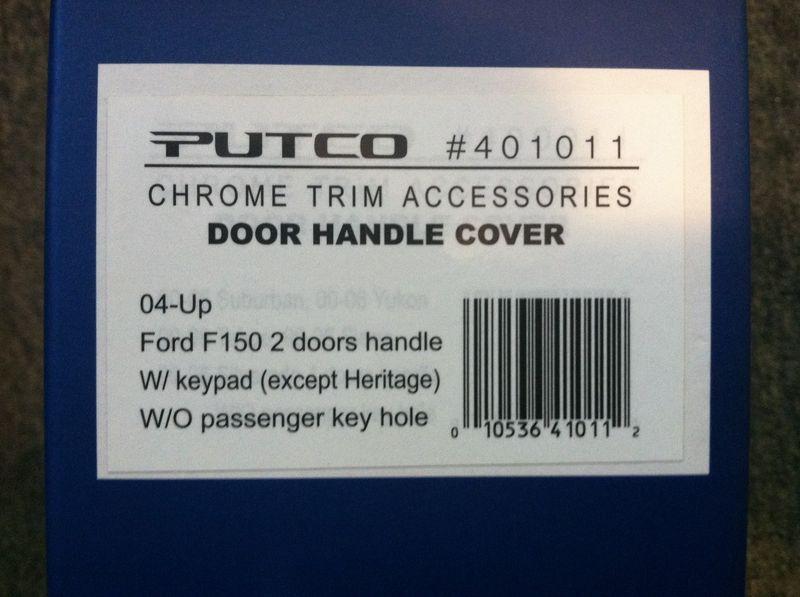 Door handle trim abs plastic chrome 04-up ford f-150 pickup pair putco