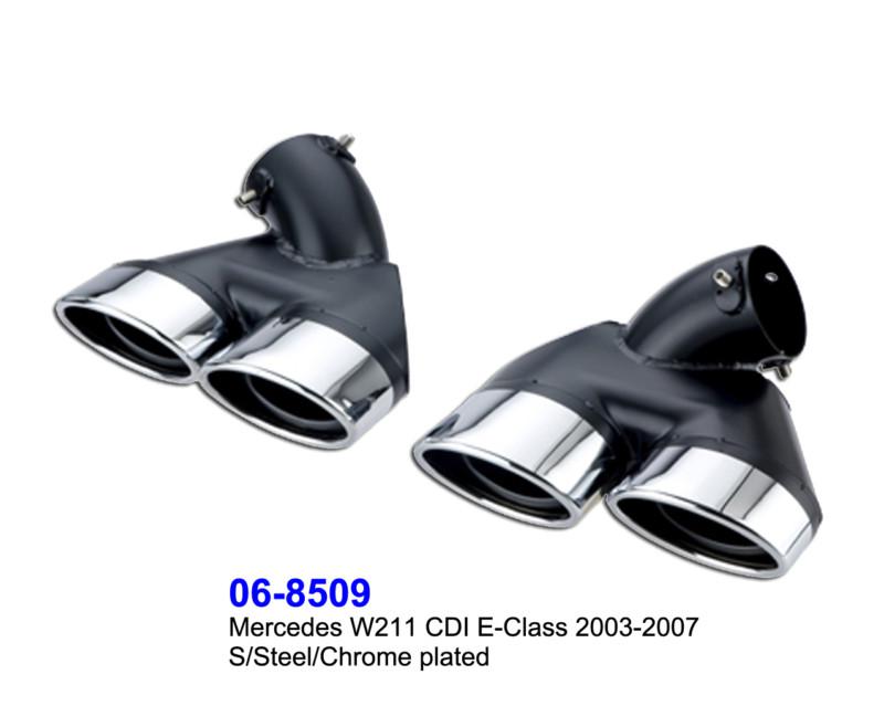 Exhaust tailpipe dual tips, auspuff endrohre for mercedes w211 cdi e-class 03-07