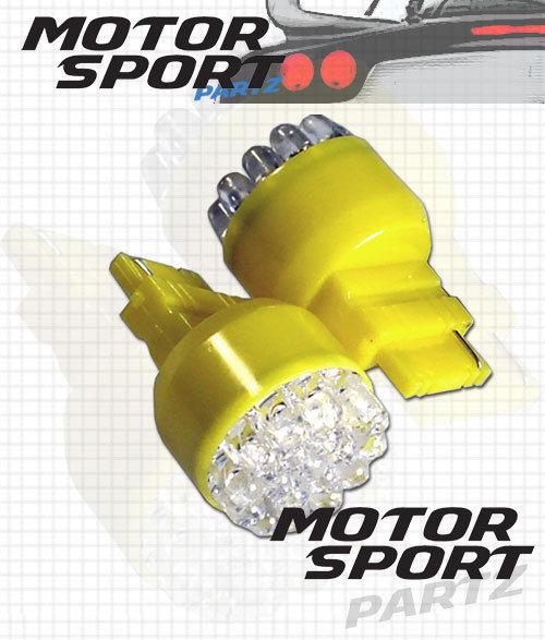 3156 yellow 19 led brake light bulb x2 3056 3356 3456