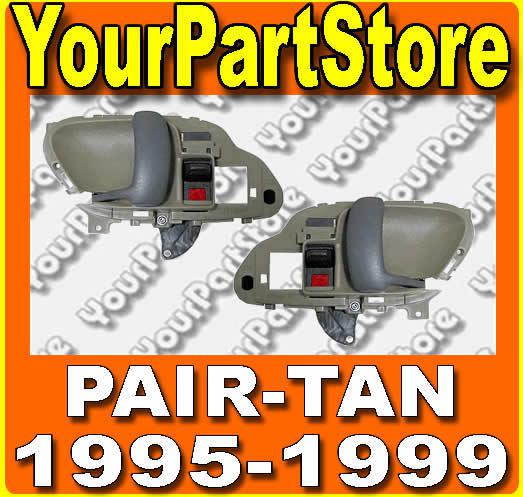 95 96 97 98 chevy gmc truck 95-99 suburban tahoe inside door handle tan pair