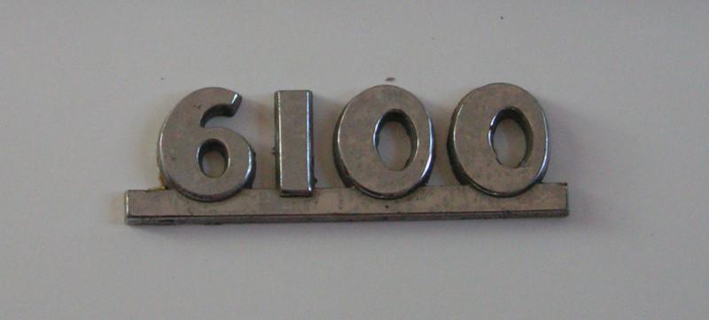 6100 chrome emblem