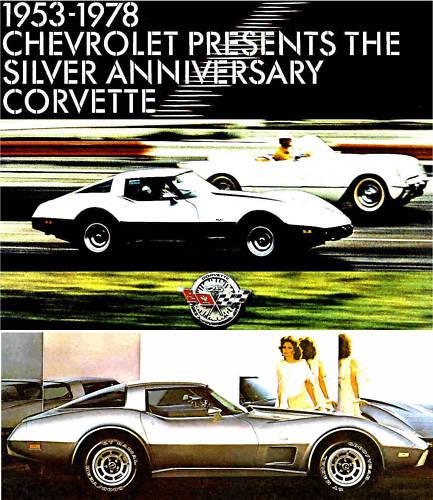 1978 chevy corvette brochure-corvette 25th anv-l82 