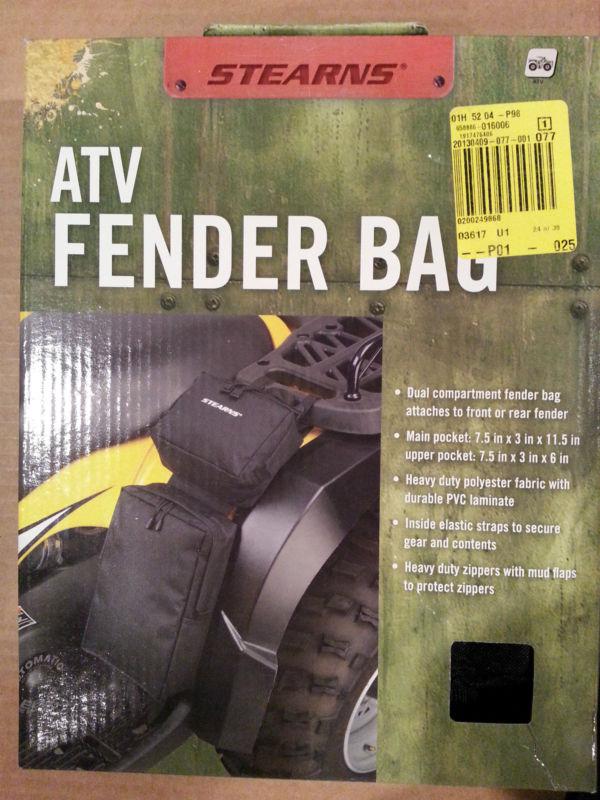 Atv fender bag nib storage accessories tools water jumper cables quad 4 wheeler