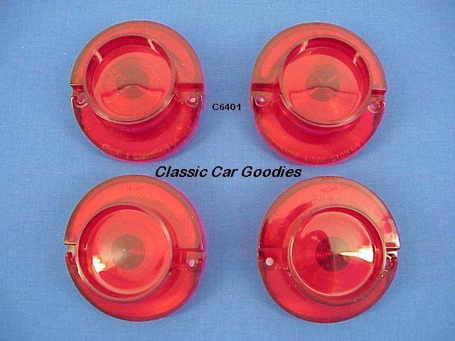1964 chevy tail light lenses. impala. new set of 4!