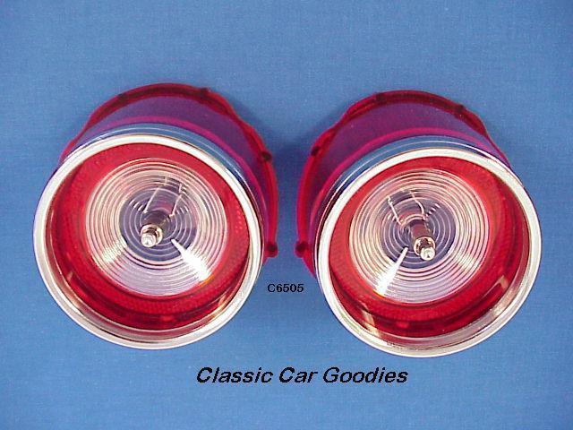 1965 chevy back up light lenses (2) brand new pair!
