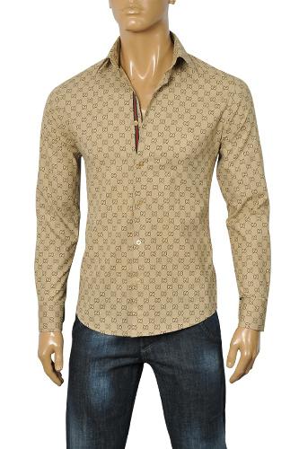 Buy Brown Mens Gucci Smart Shirt Size S 