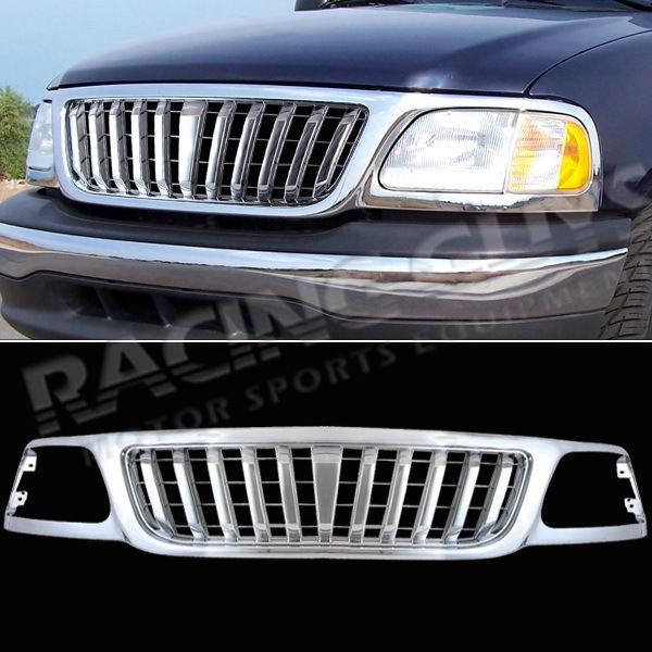 1999-2003 ford f150 vertical style all chrome grille front grill new expedition