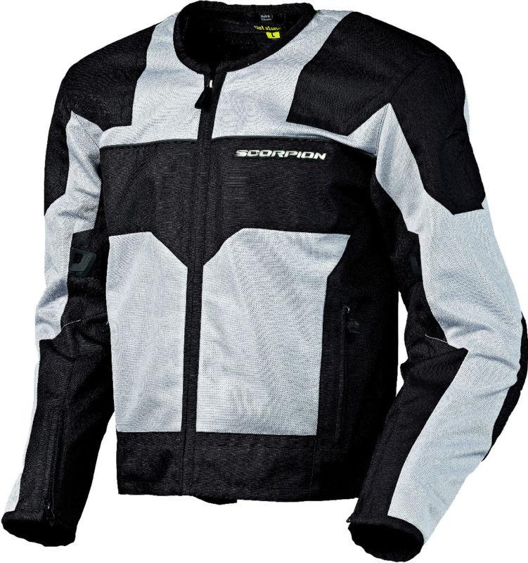 Scorpion drafter silver 2xl textile motorcycle jacket 2x-large xxl