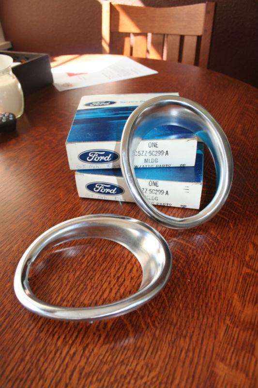 Nos 1965 1966 ford mustang gt exhaust trim rings