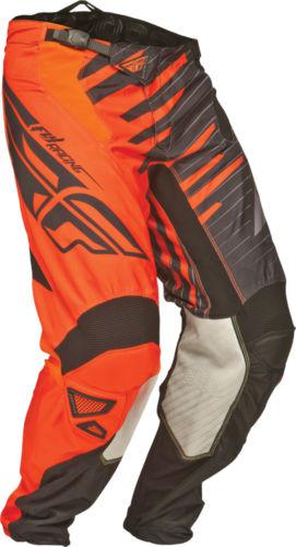 Fly racing kinetic shock pants orange/black 30 367-43730