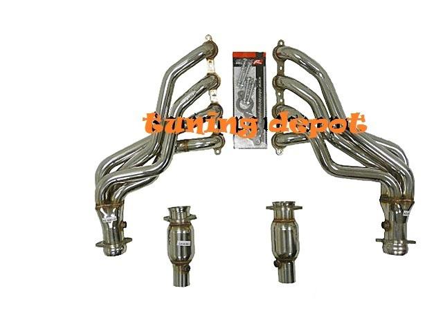 Obx catted ss304 exhaust manifold header 2010+ chevrolet camaro ss v8 6.2l ls3