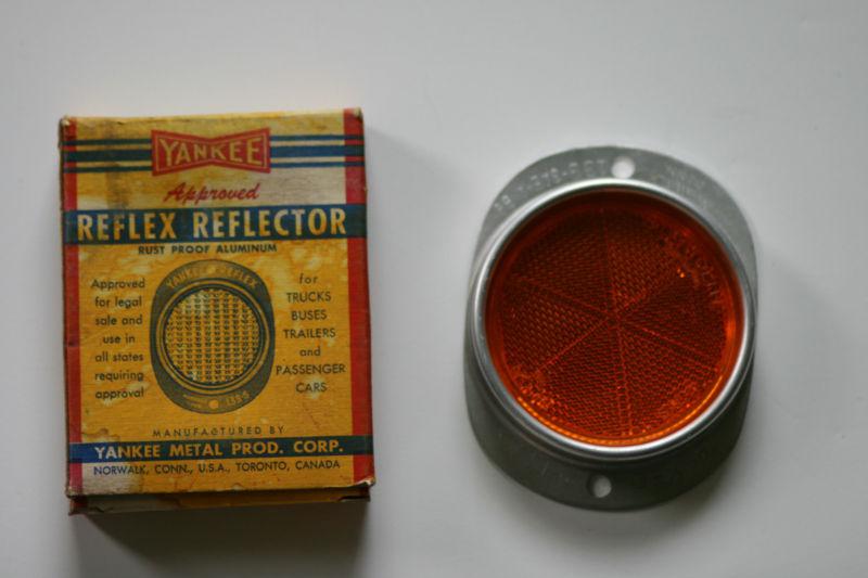 Vintage new in box yankee reflex reflector no. 139 amber flatbed rat rod truck