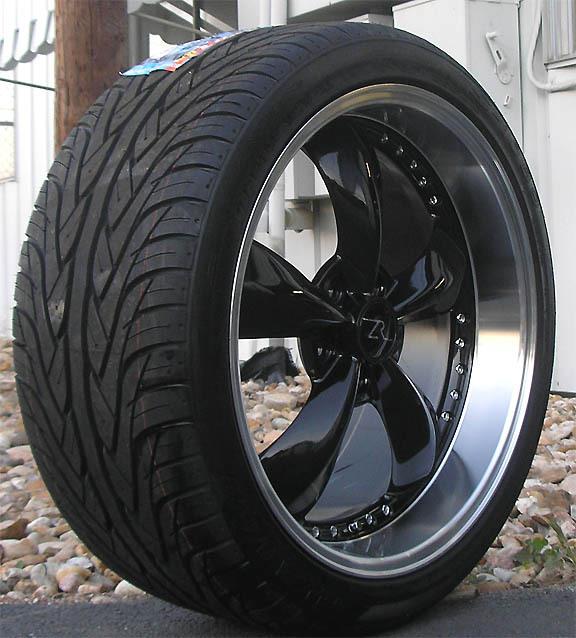 Black mustang bullitt wheels 20x8.5 & 10" & 20 inch tires 2005+ rims dish +tpms