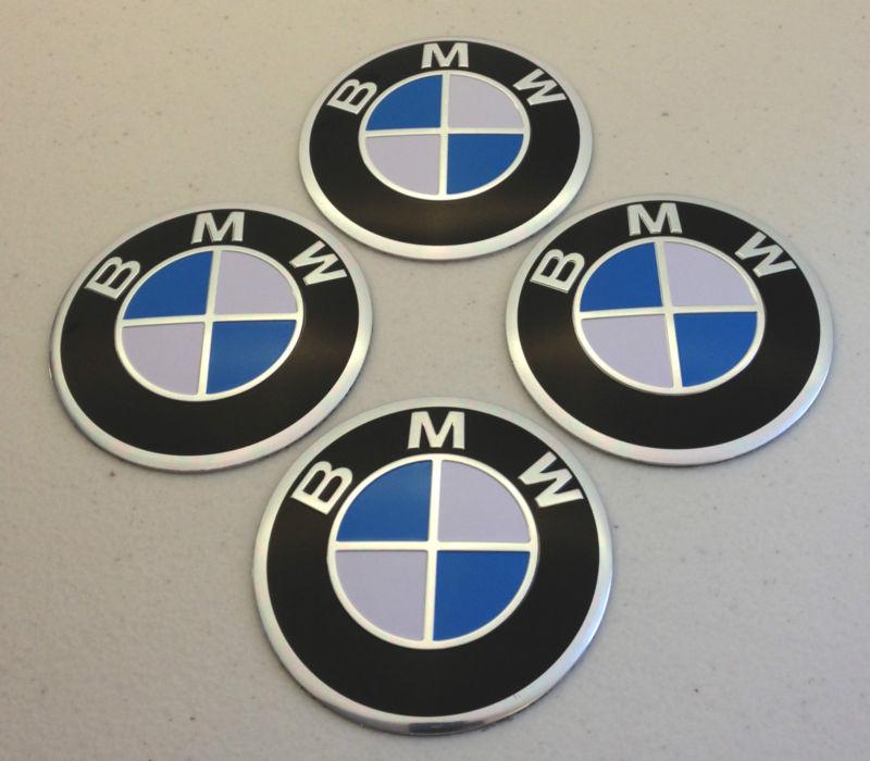 4 new bmw 533 750 530 318 524 733 wheel center cap emblems decals sticker