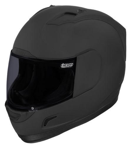 Icon alliance dark(includes dark smoke shield) adult helmet,matte/flat-black,xs