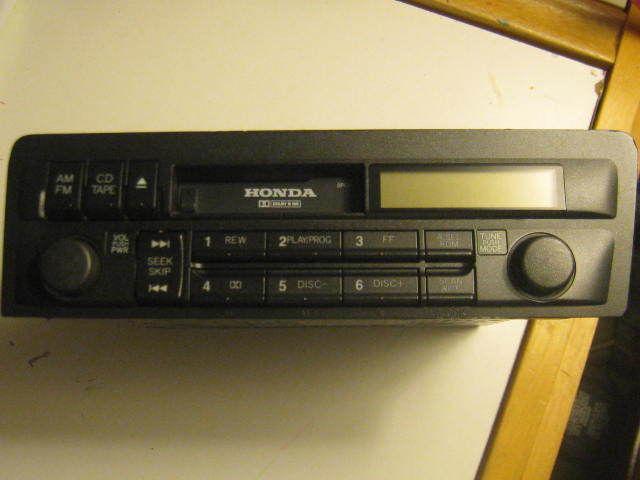 2001-2005 honda civic oem am fm tape player cd control radio 39100-s5a-a110-m1