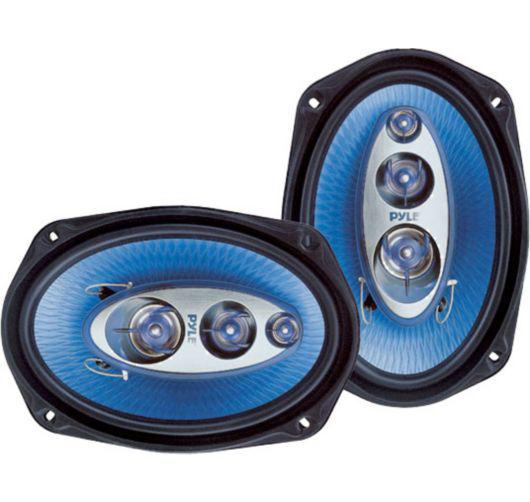 New pyle speaker set of 2 black blue ford taurus x volvo 544 940 pair pl6984bl