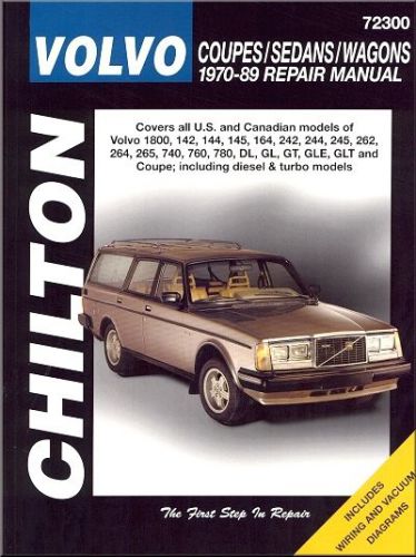 Volvo coupes, sedans, wagons repair &amp; service manual 1970-1989